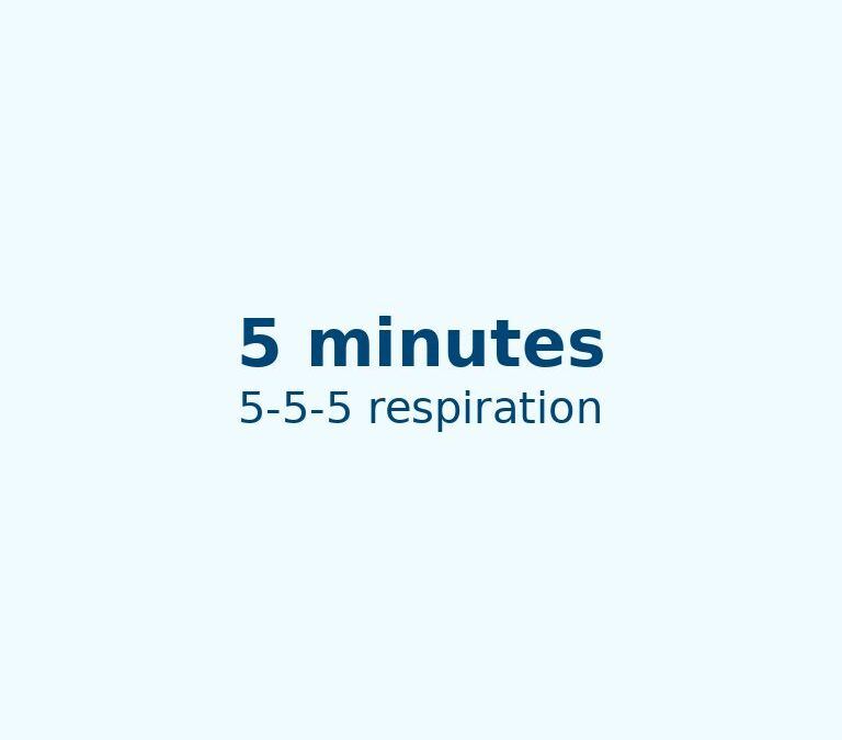 Visuel 5 minutes 5-5-5 respiration pour calmer le stress – coaching anti-stress à Neuchâtel
