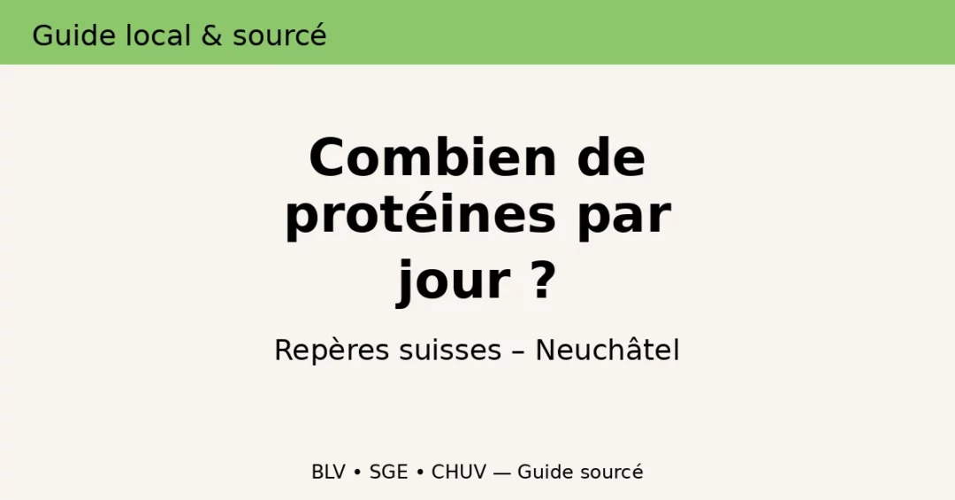 Protéines par kilo à Neuchâtel : combien selon votre profil ?