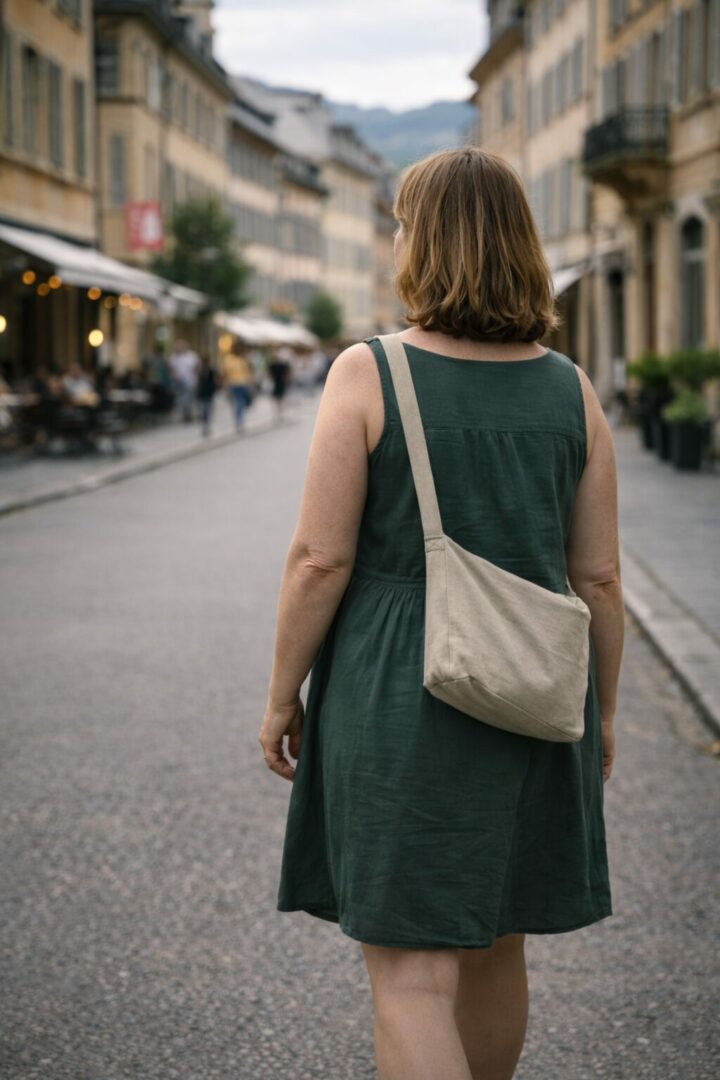 Personne adulte en pause centre ville à Neuchâtel, illustrant une perte de poids sous Wegovy qui ne fonctionne plus comme avant